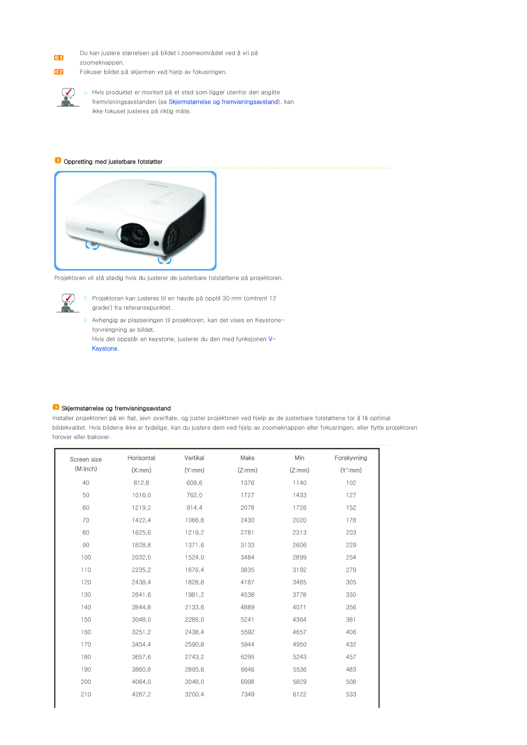 Samsung SPL300WX/EN manual Vertikal 