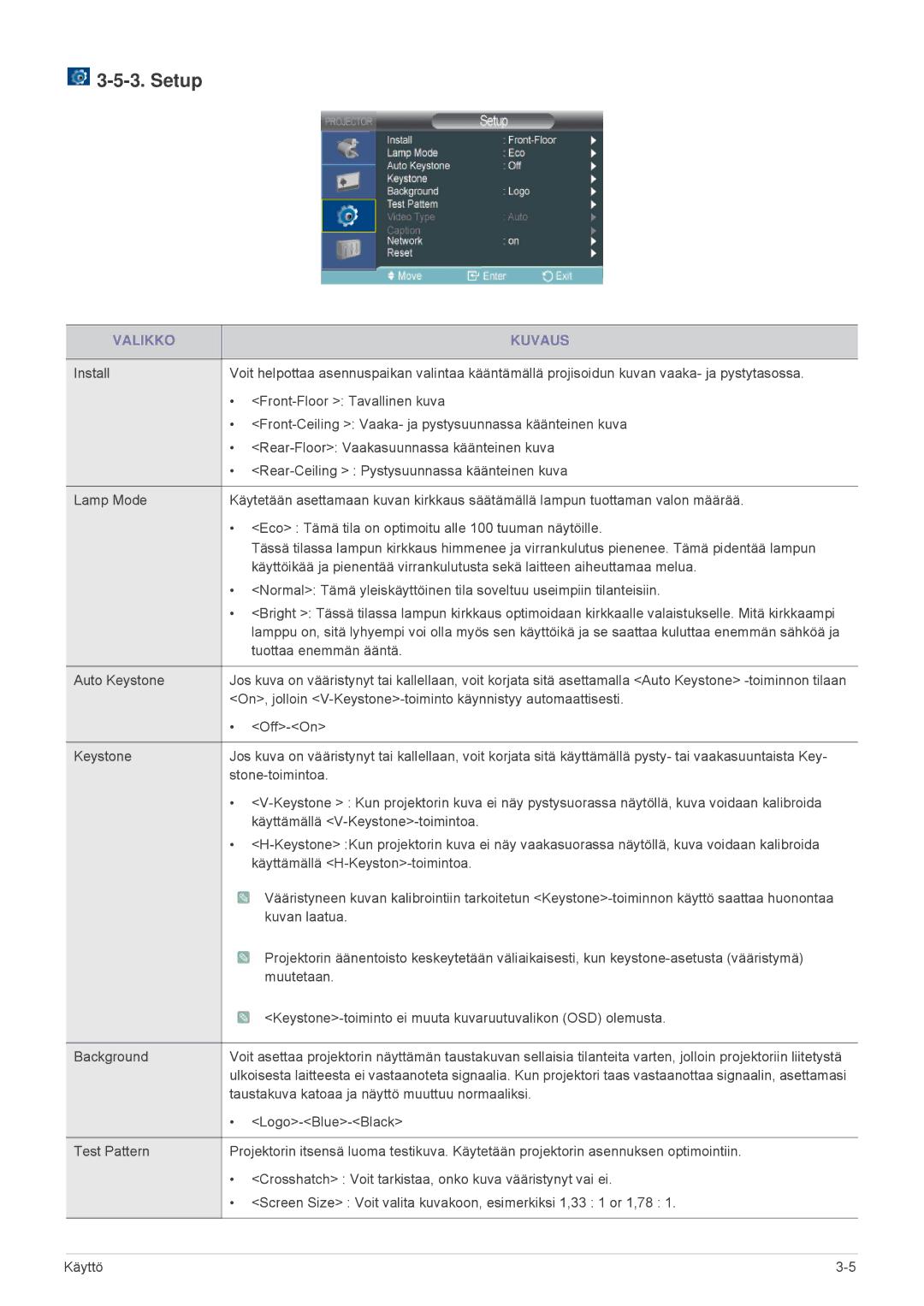 Samsung SPL301WEX/EN, SPL331WEX/EN manual Setup 