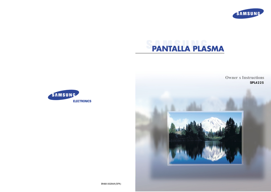 Samsung SPL4225 manual Owner s Instructions 