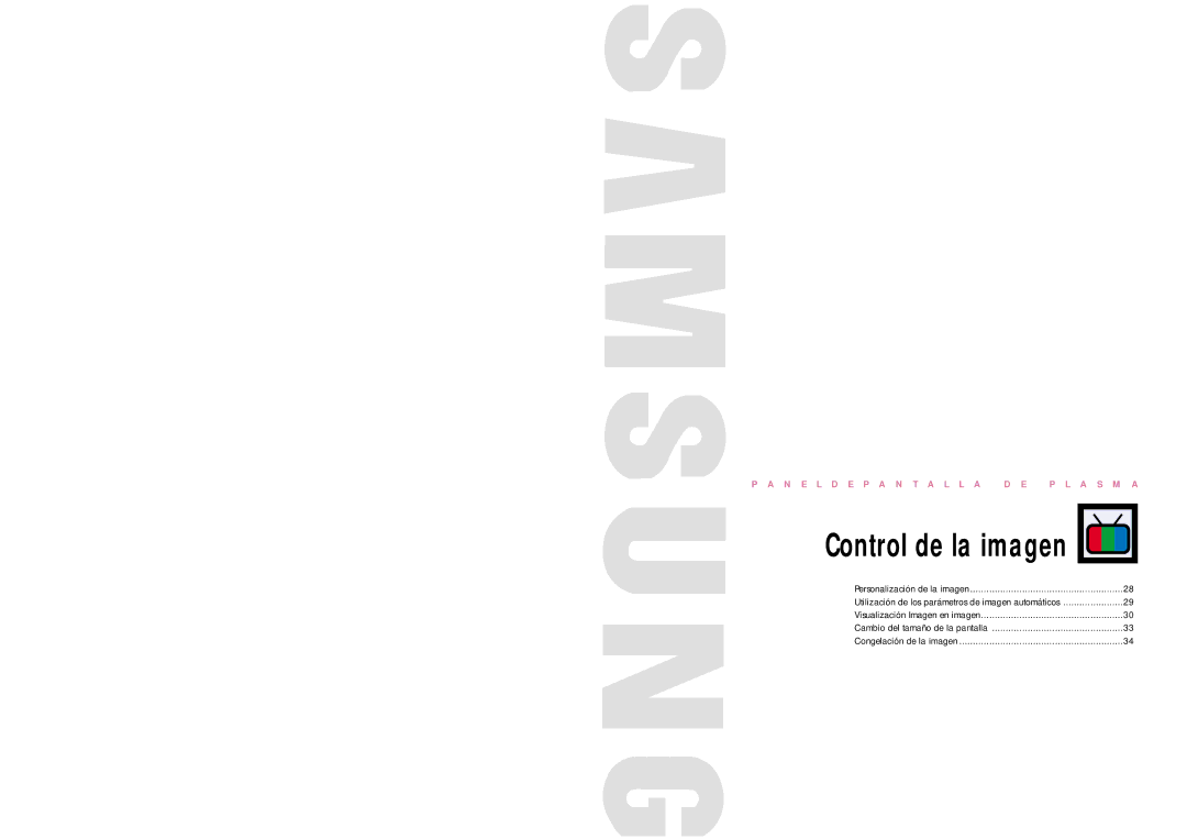 Samsung SPL4225 manual Control de la imagen 