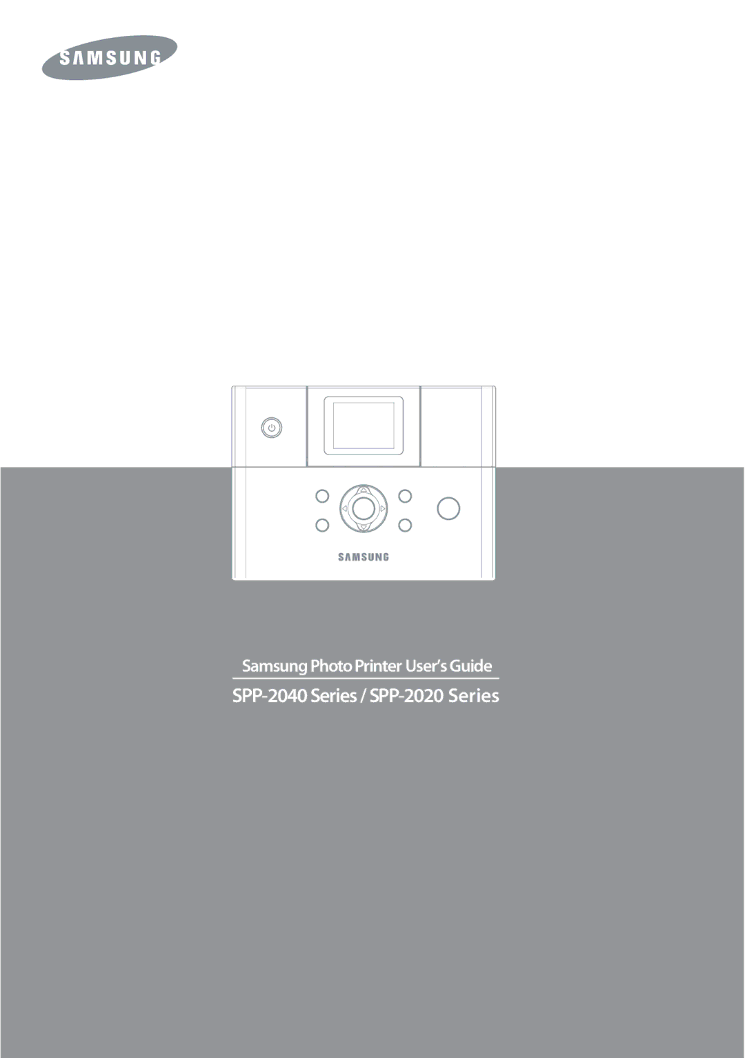 Samsung SPP 2040 manual SPP-2040 Series / SPP-2020 Series 