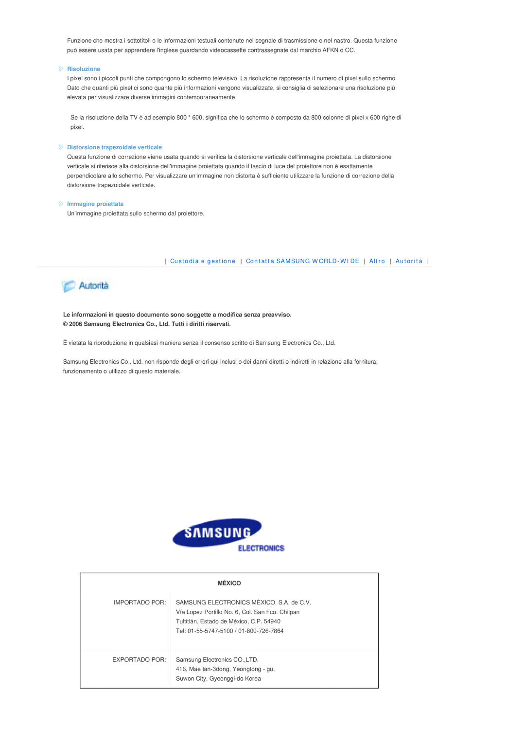 Samsung SPP300MEMX/EDC manual México 