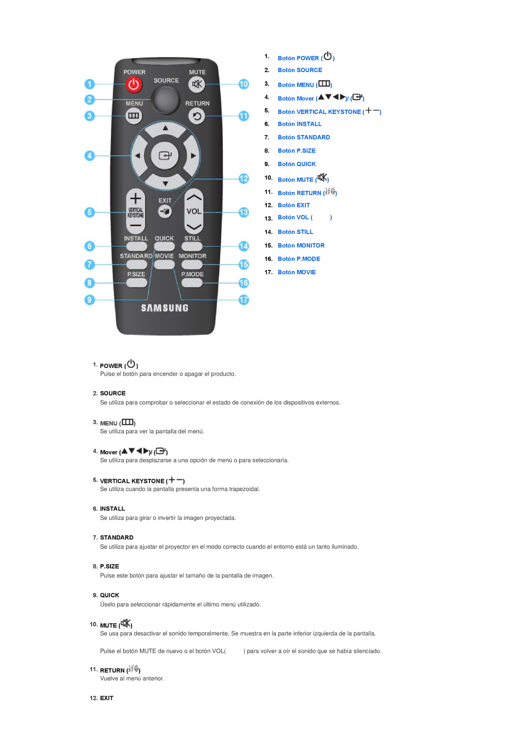 Samsung SPP400BX/EN, SPP400BEX/EN manual Menu 