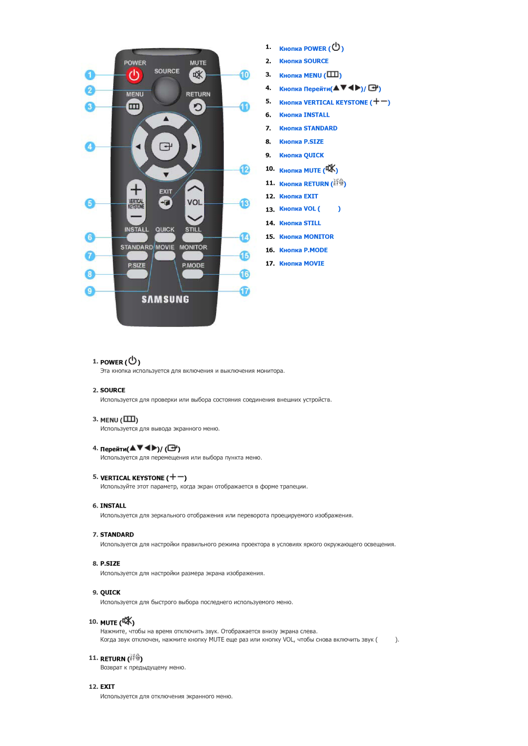 Samsung SPP400BX/EN manual Menu 