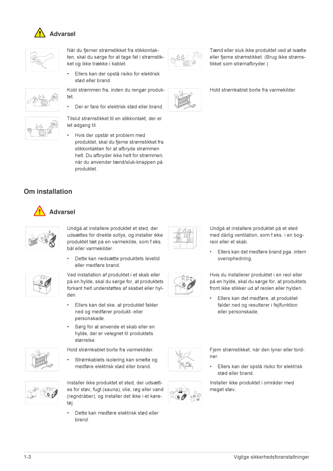 Samsung SPP410MEX/EN, SPP410MX/EN manual Om installation 