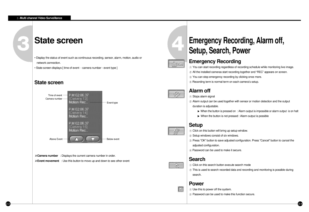 Samsung SPR-7416 manual State screen 