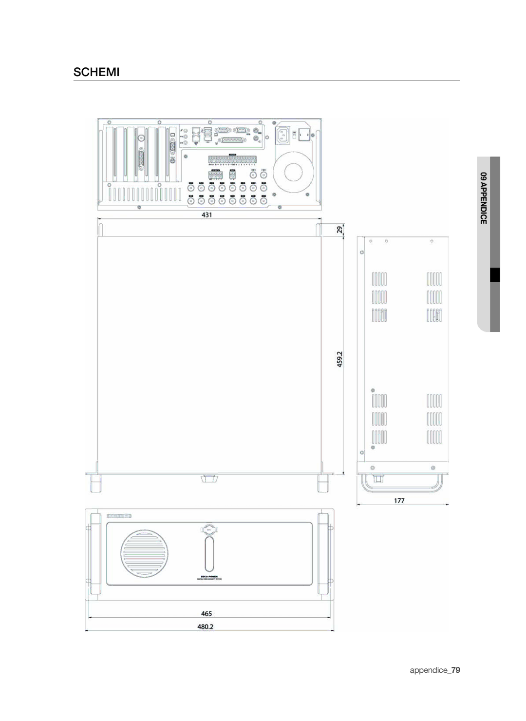 Samsung SPR-9816P manual Schemi 