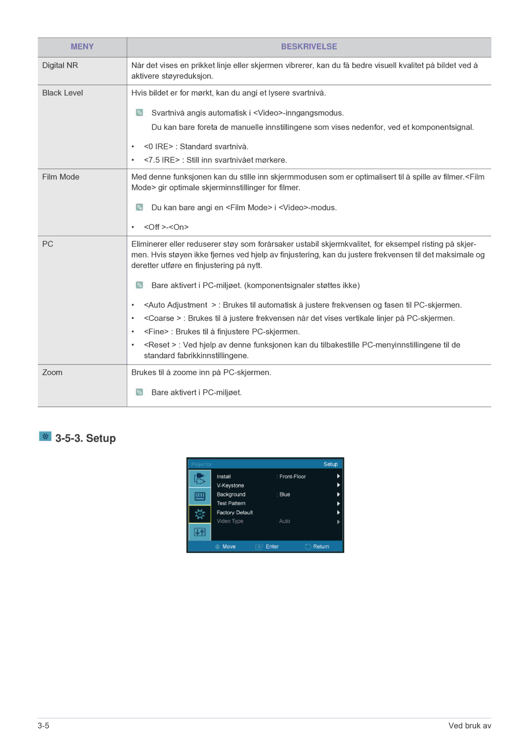 Samsung SPU300MEX/EN manual Setup 