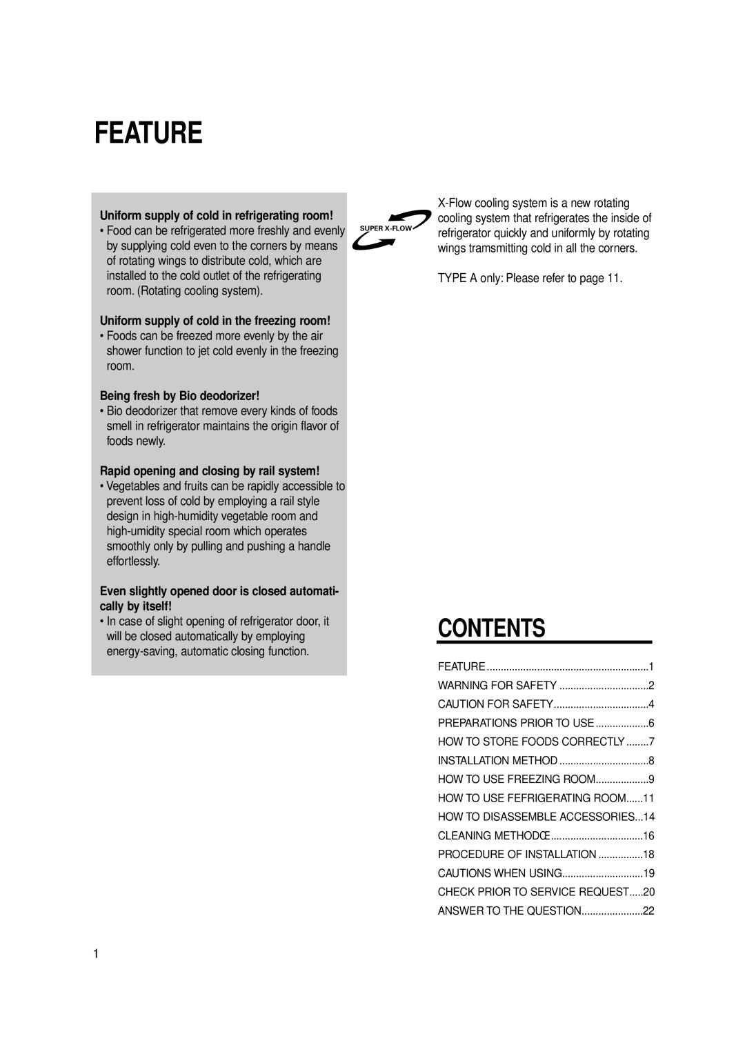 Samsung SR -V52/V57, SR-519/569 manual Feature 