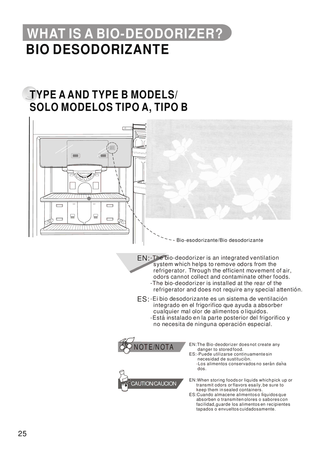 Samsung SR-42/43, SR-32/33, SR-28/29, SR-38/39 manual What is a BIO-DEODORIZER?, BIO Desodorizante 