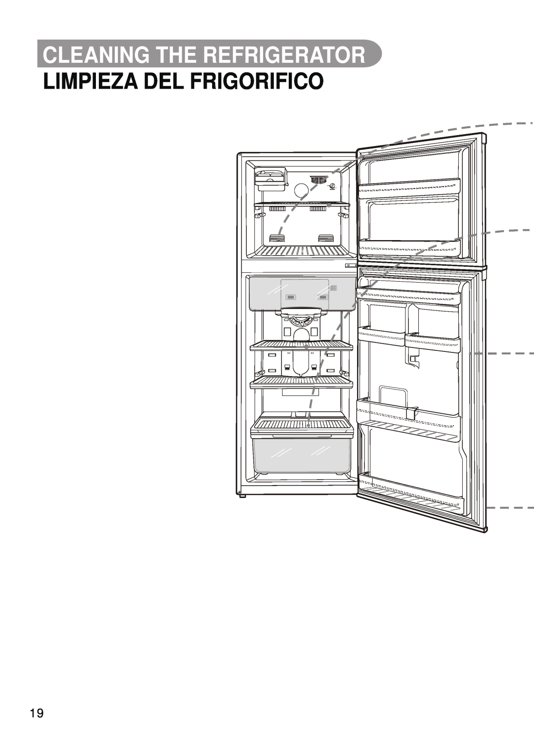 Samsung SR-32/33, SR-28/29, SR-42/43, SR-38/39 manual Cleaning The Refrigerator, Limpieza Del Frigorifico 