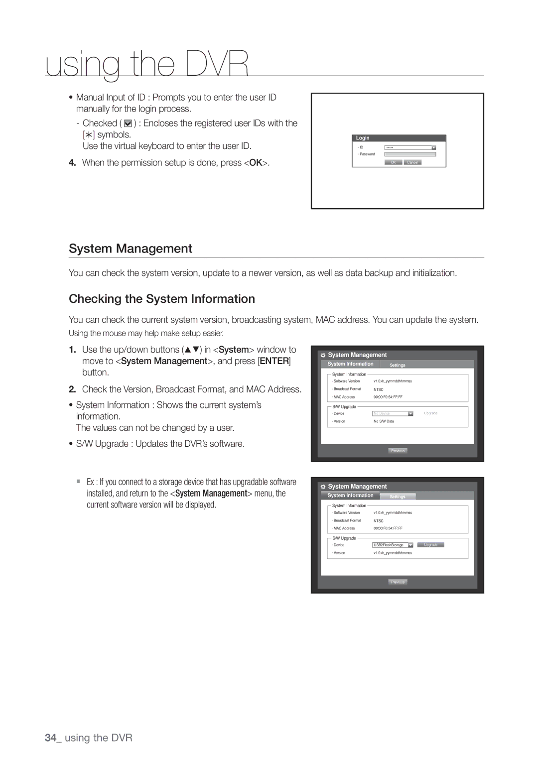 Samsung SRD-440 user manual System Management, Checking the System Information 