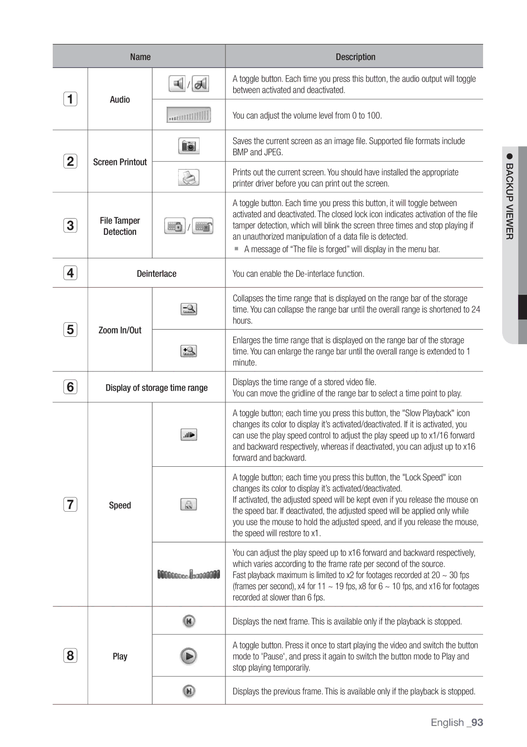 Samsung SRD-440 user manual  Backup Viewer 