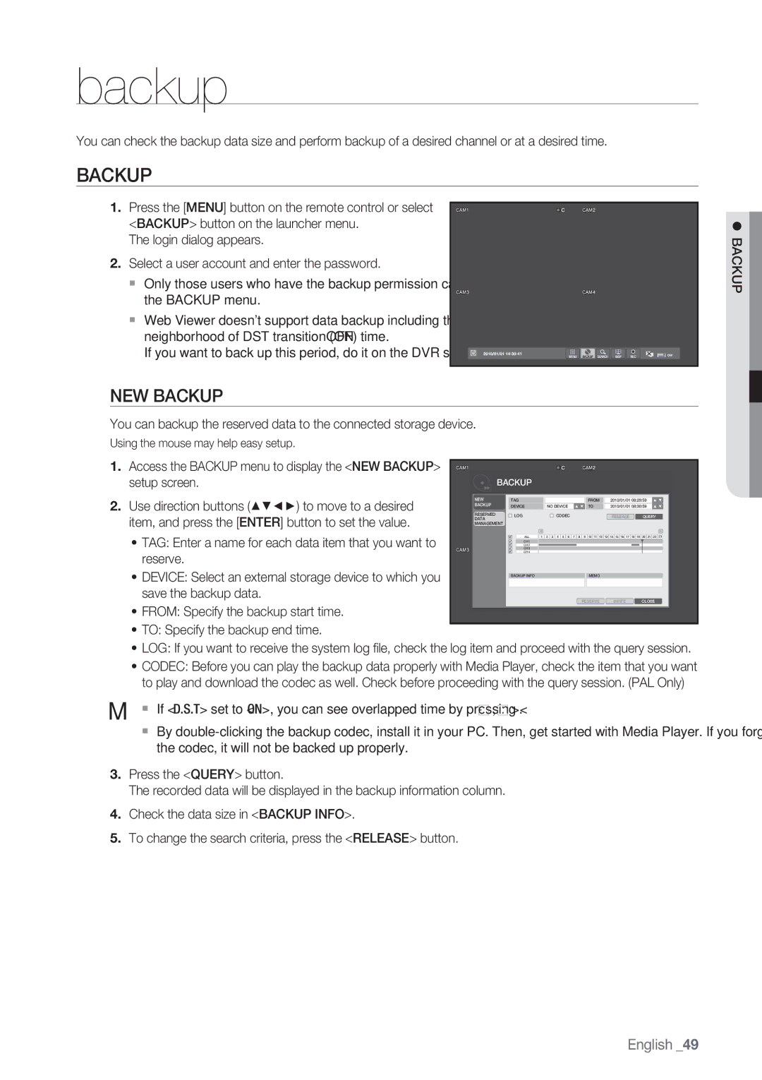 Samsung SRD-450 user manual NEW Backup 