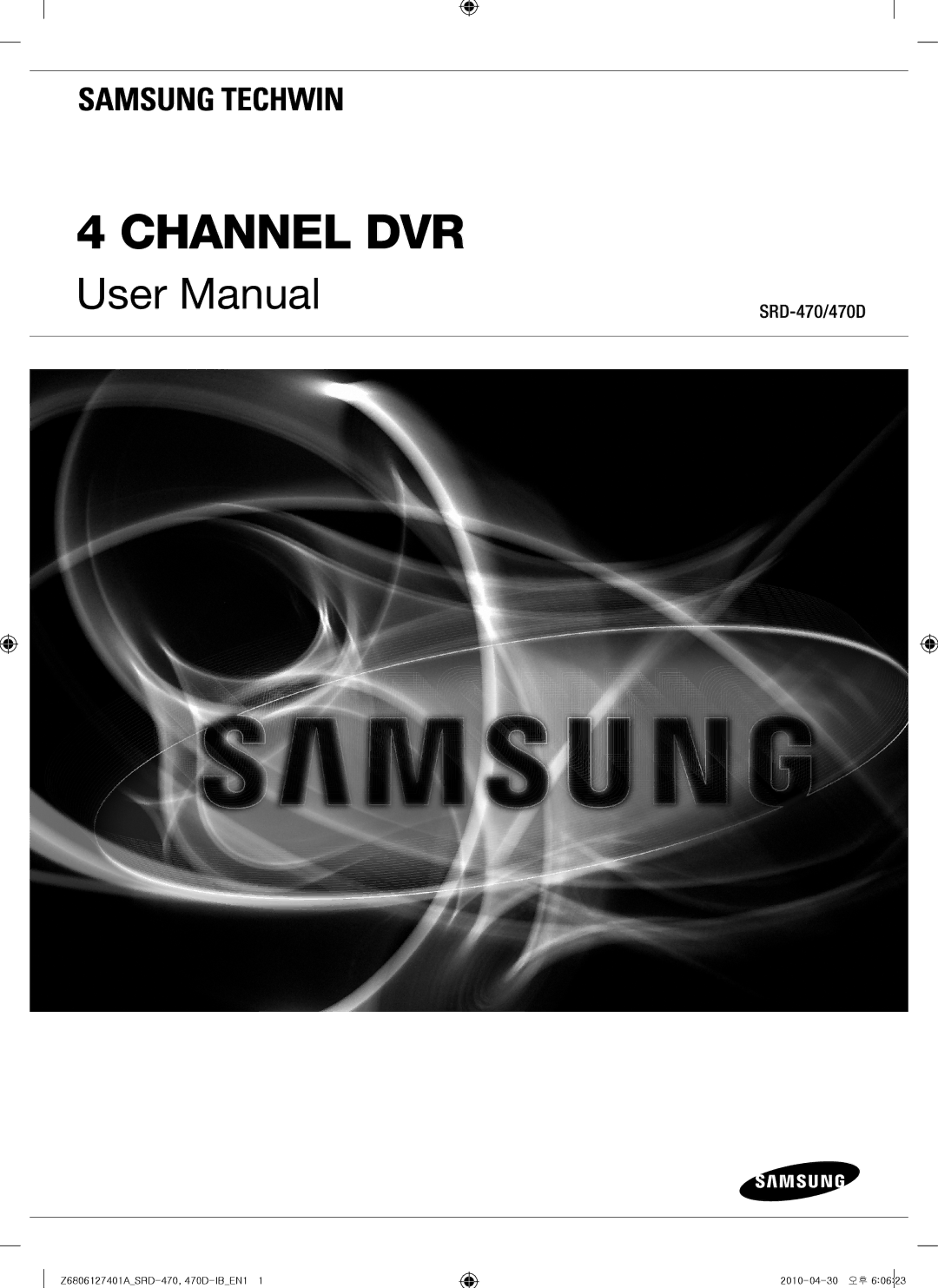 Samsung user manual Channel DVR, SRD-470/470D 