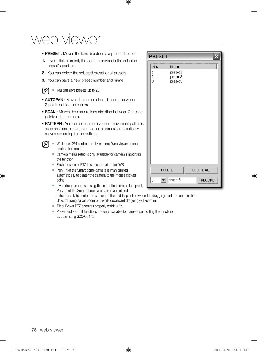 Samsung user manual Z6806127401ASRD-470, 470D-IBEN78 2010-04-30 오후 