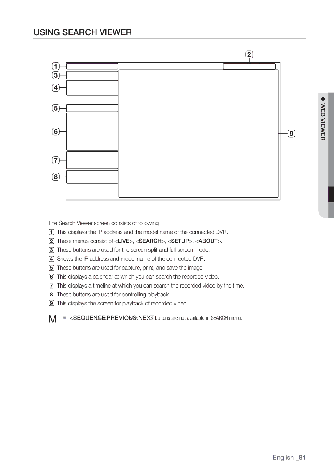 Samsung SRD-852D user manual Using Search Viewer 