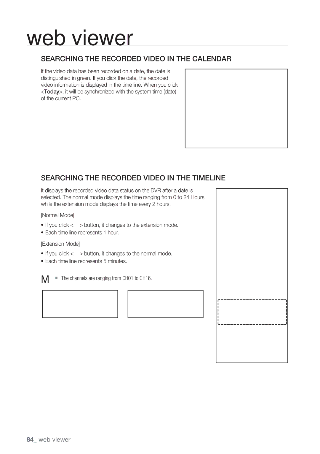 Samsung SRD-852D user manual Searching the Recorded Video in the Calendar 