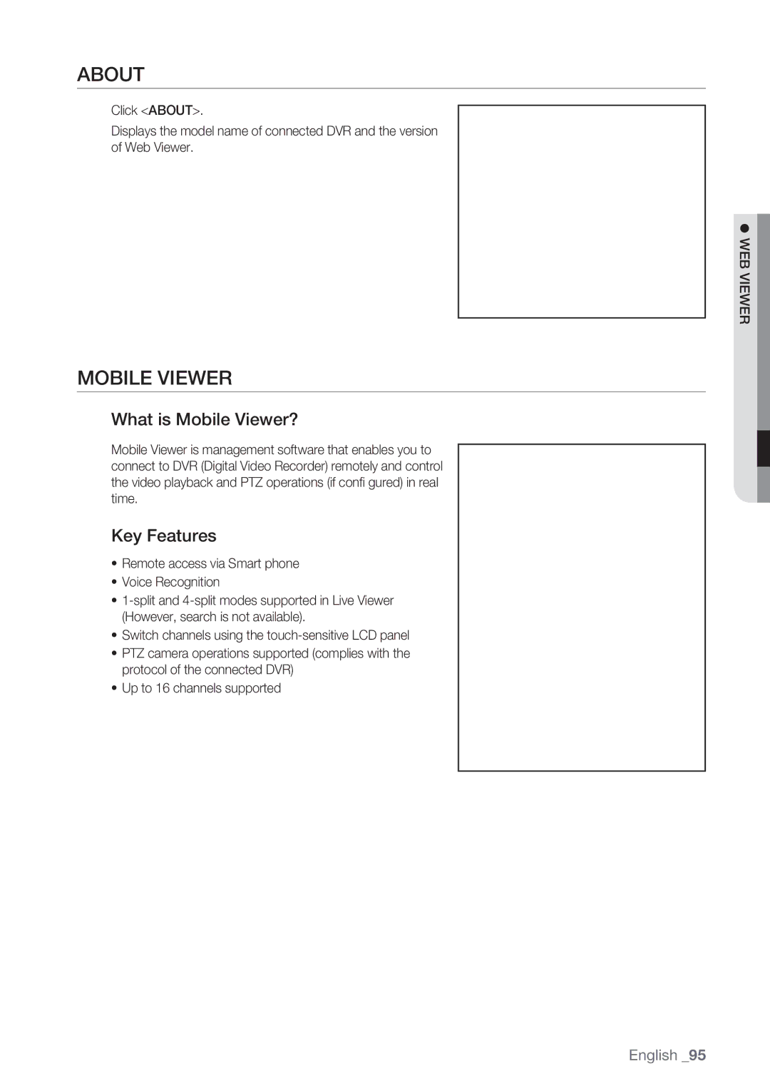 Samsung SRD-852D user manual About, What is Mobile Viewer?, Key Features 