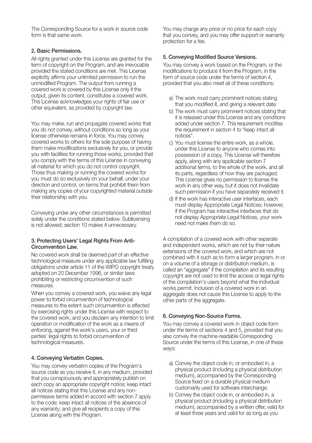 Samsung SRD470D500 user manual Conveying Verbatim Copies 