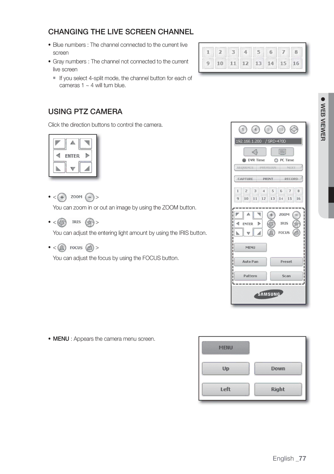 Samsung SRD470D500 user manual Changing the Live Screen Channel 