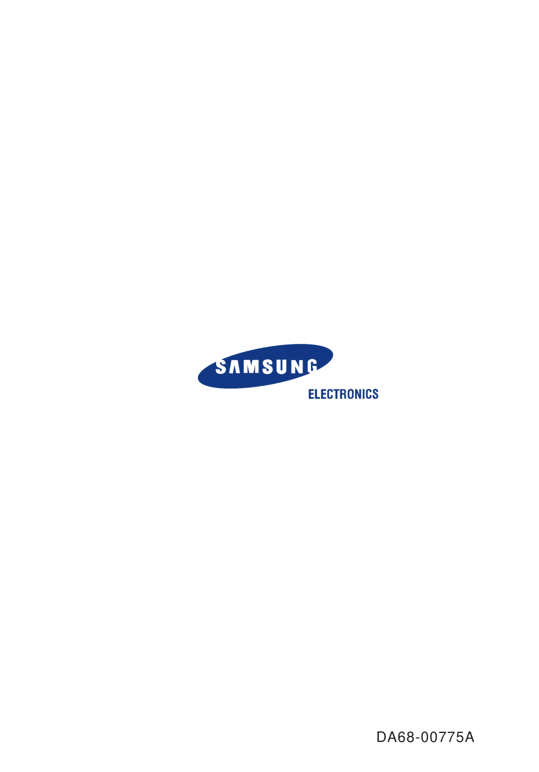 Samsung SRG-149PT, SRG-150, SRG-151PT manual DA68-00775A 