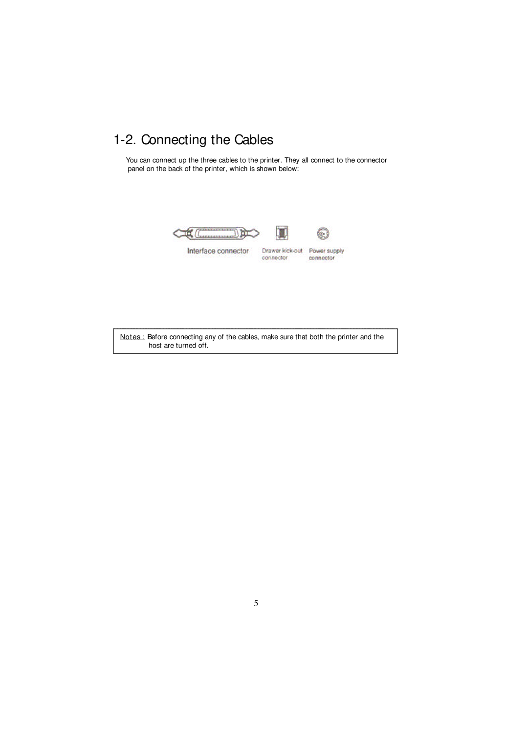 Samsung SRP - 350 specifications Connecting the Cables 