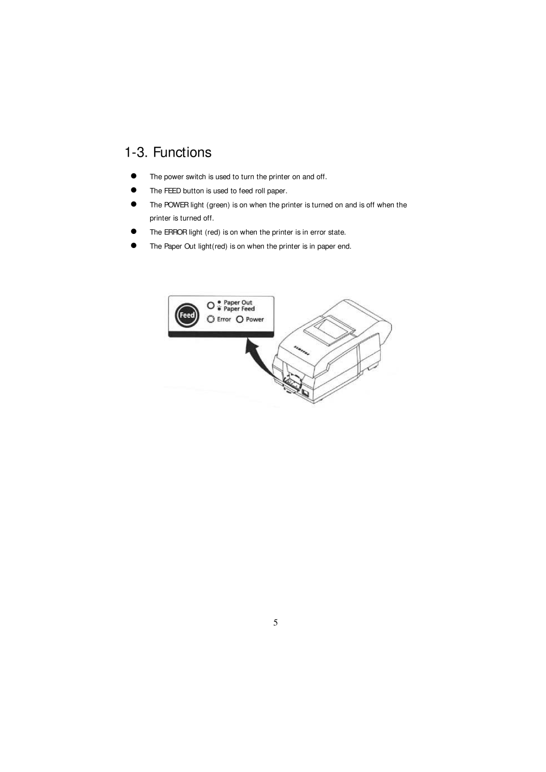 Samsung SRP-270S, SRP-270P, SRP-270U specifications Functions 