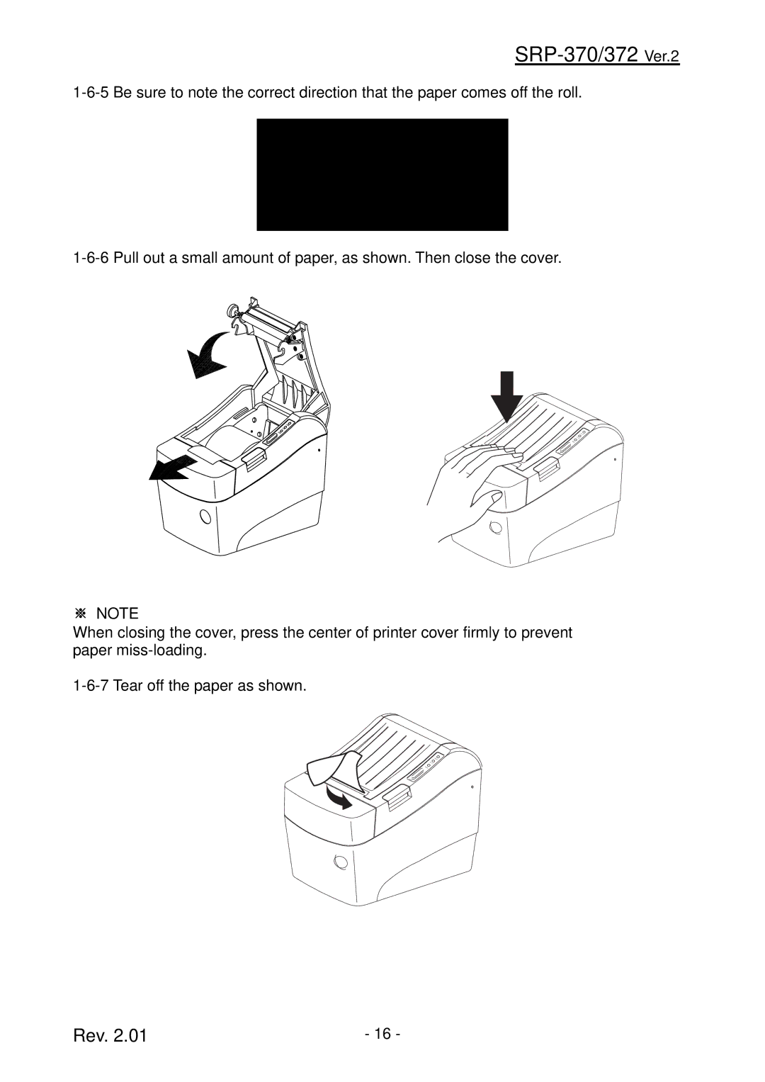 Samsung SRP-372 user manual Power Error paper Feed 