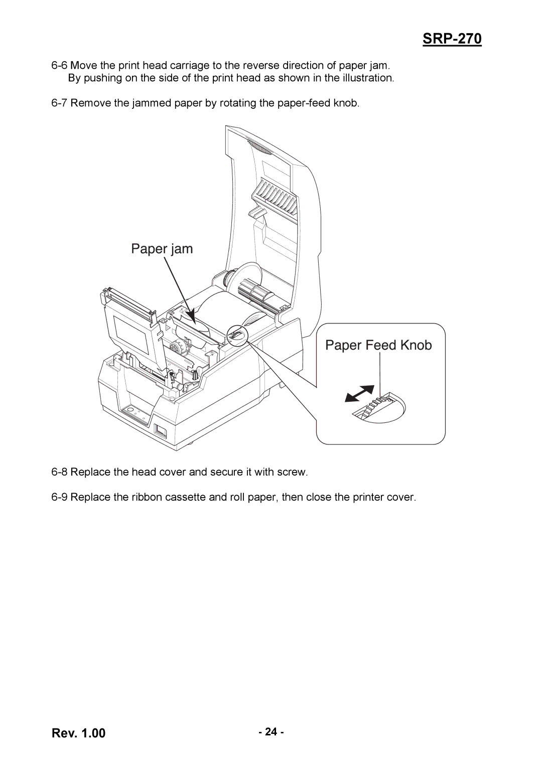 Samsung SRP270AP, SRP270CPG user manual SRP-270 