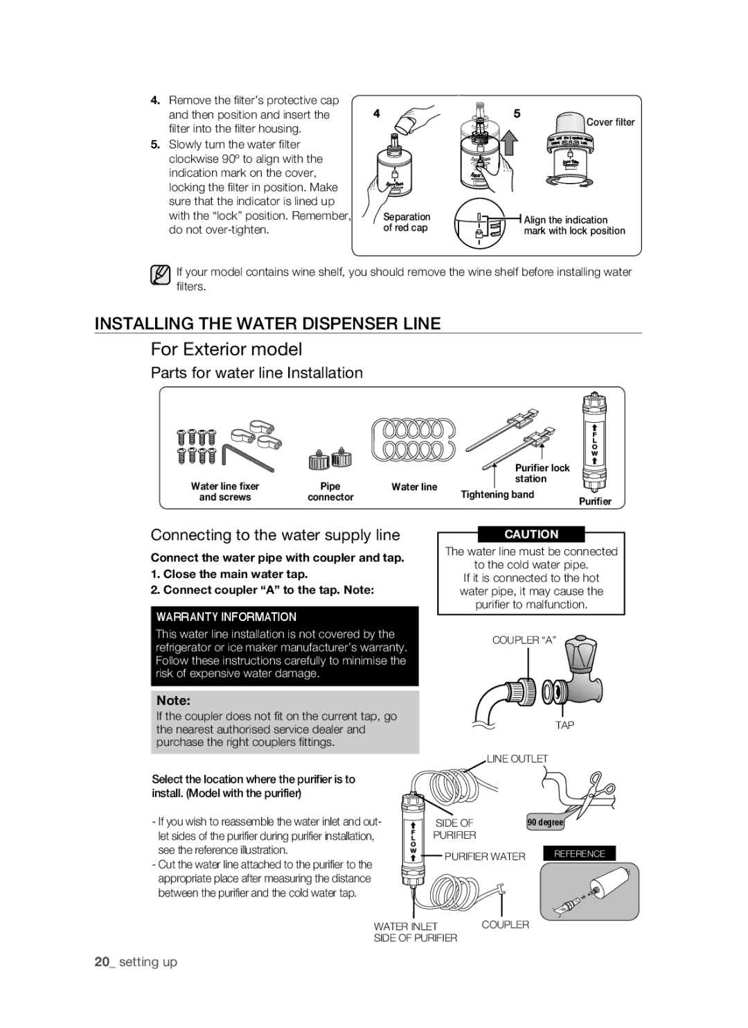 Samsung RSH1F, SRS610HDSS, RSH1K, RSH1J, RSH1N, RSH1B, RSH1D user manual For Exterior model 