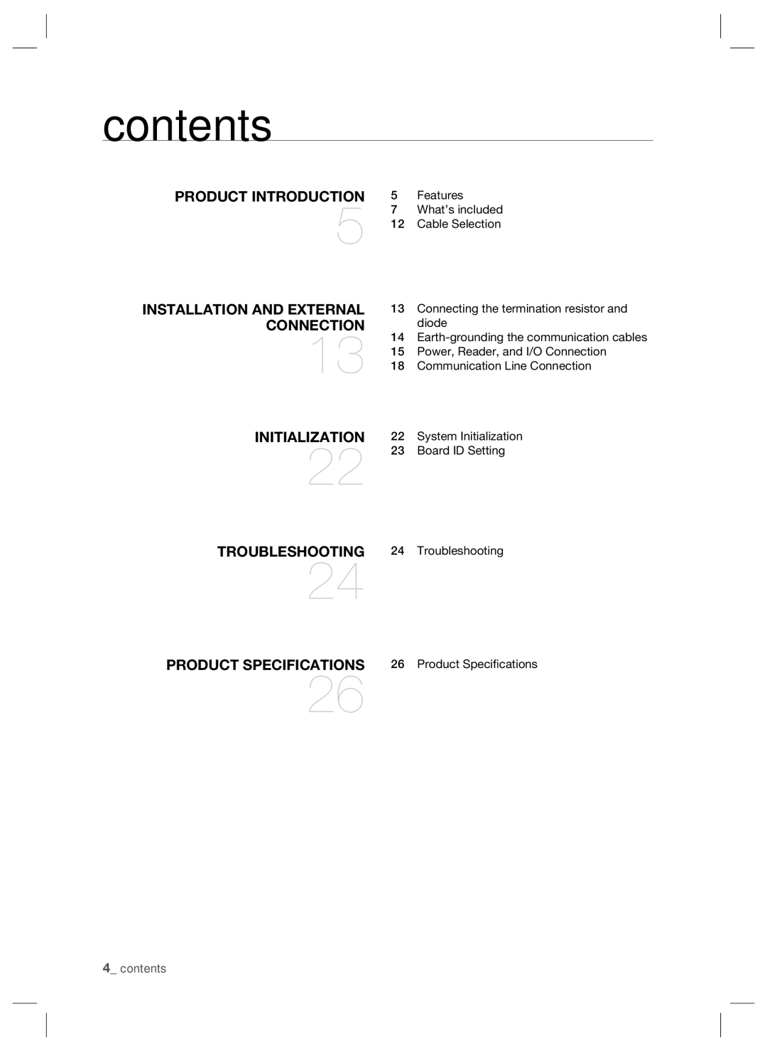 Samsung SSA-P400T, SSA-P401T user manual Contents 