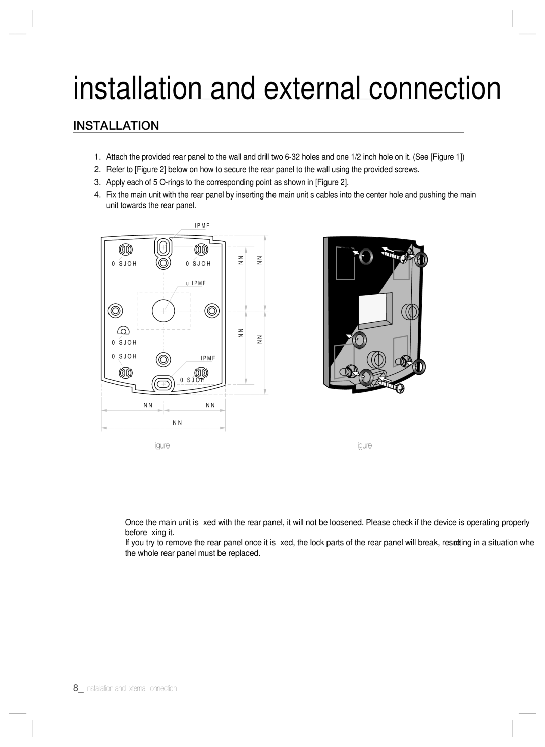 Samsung SSA-R2001 user manual Installation and external connection 