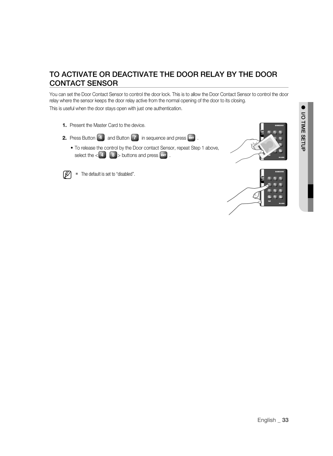 Samsung SSA-S2000/EXP manual ` 