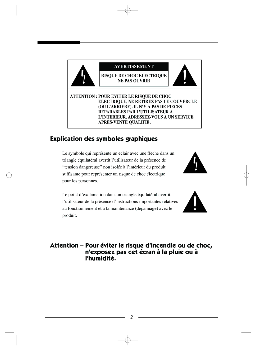 Samsung SSC-12P manual Explication des symboles graphiques 