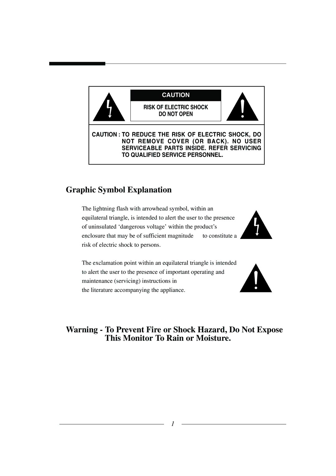 Samsung SSC-21 installation manual Graphic Symbol Explanation 