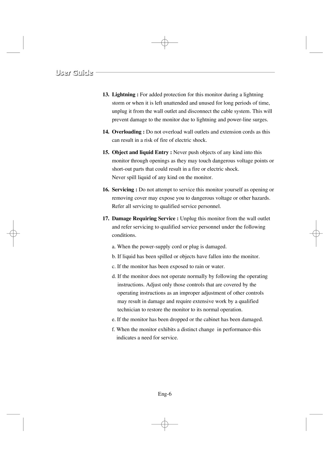 Samsung SSC17WEB manual 