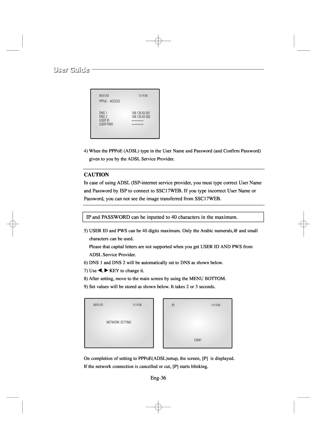Samsung SSC17WEB manual Eng-36 