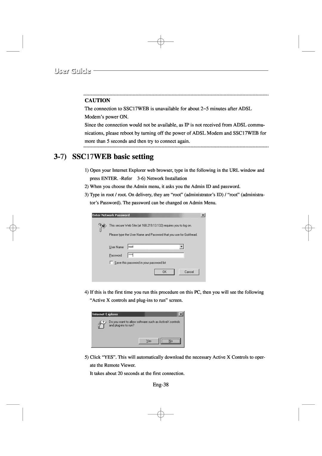 Samsung manual 3-7SSC17WEB basic setting 