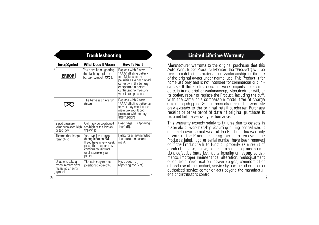 Samsung SSN-414W owner manual Limited Lifetime Warranty 