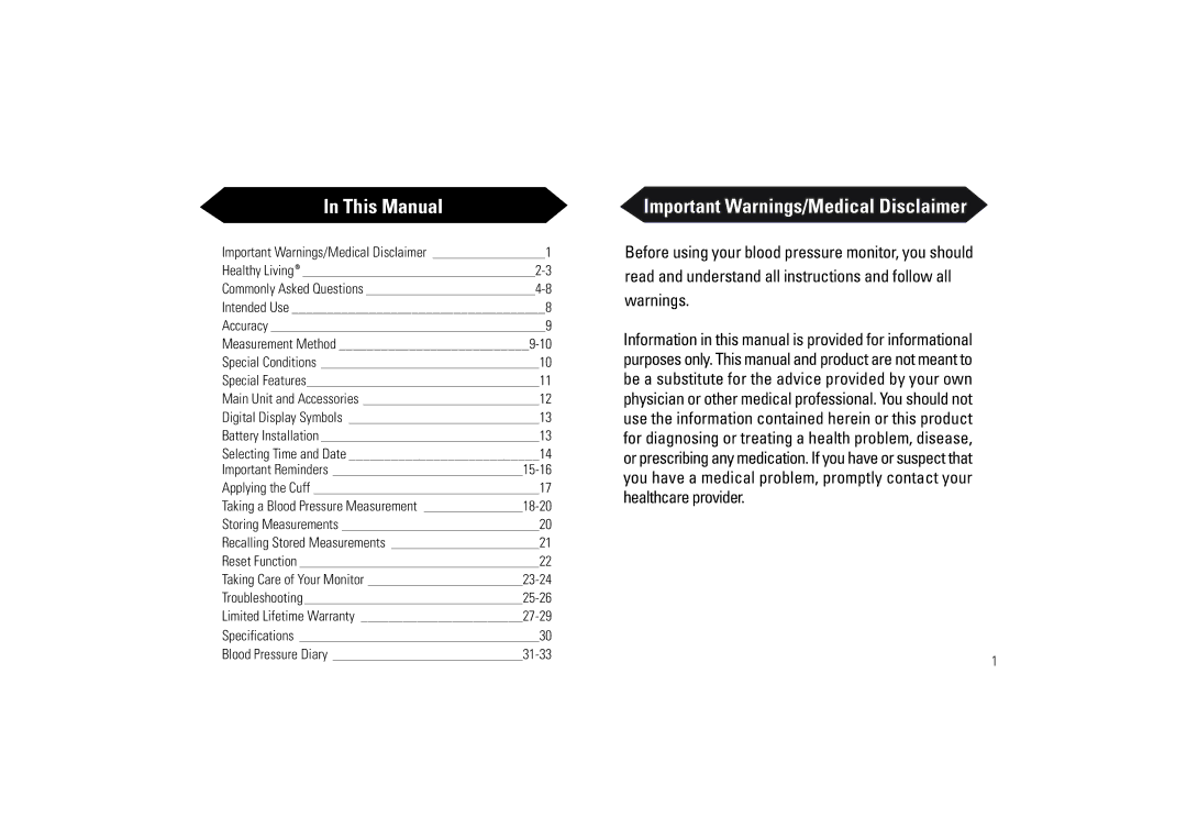 Samsung SSN-414W owner manual This Manual, Important Warnings/Medical Disclaimer 