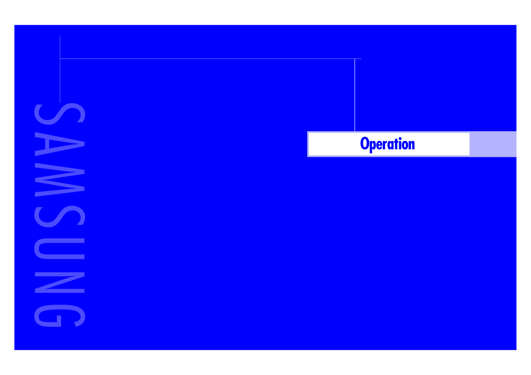 Samsung ST43L2HD instruction manual M S U N G 