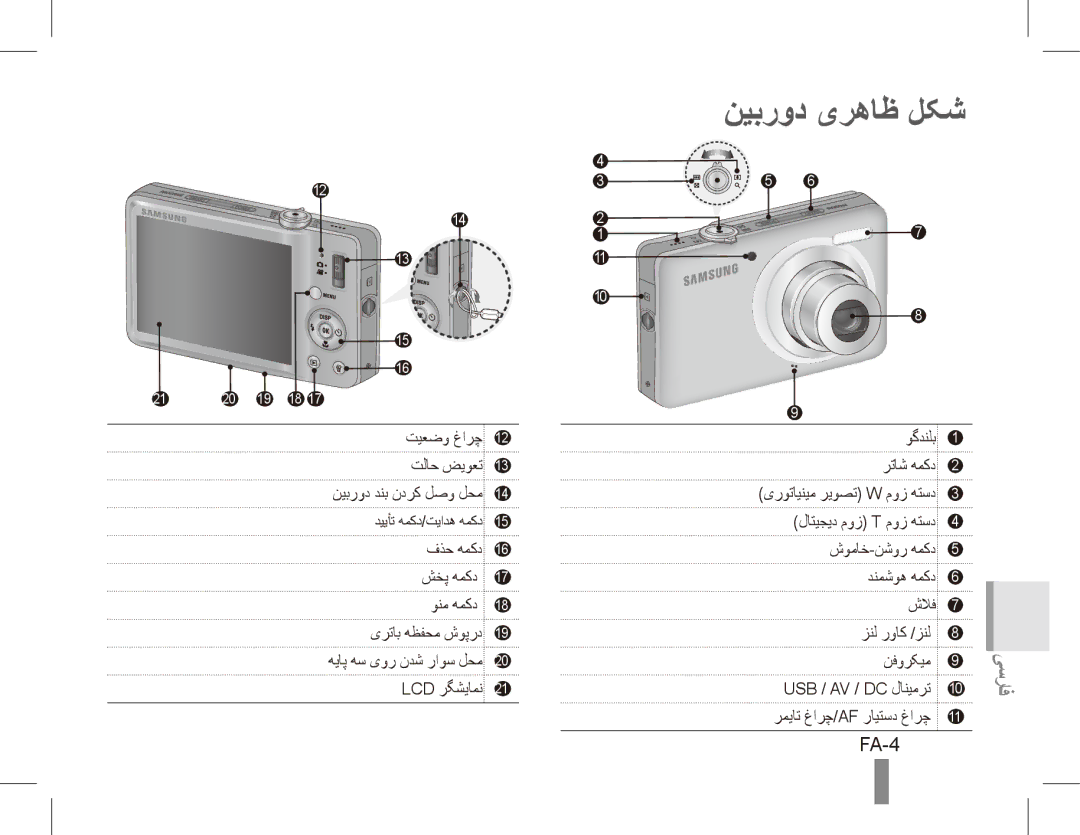 Samsung ST50 quick start manual نیبرود یرهاظ لکش, FA-4 