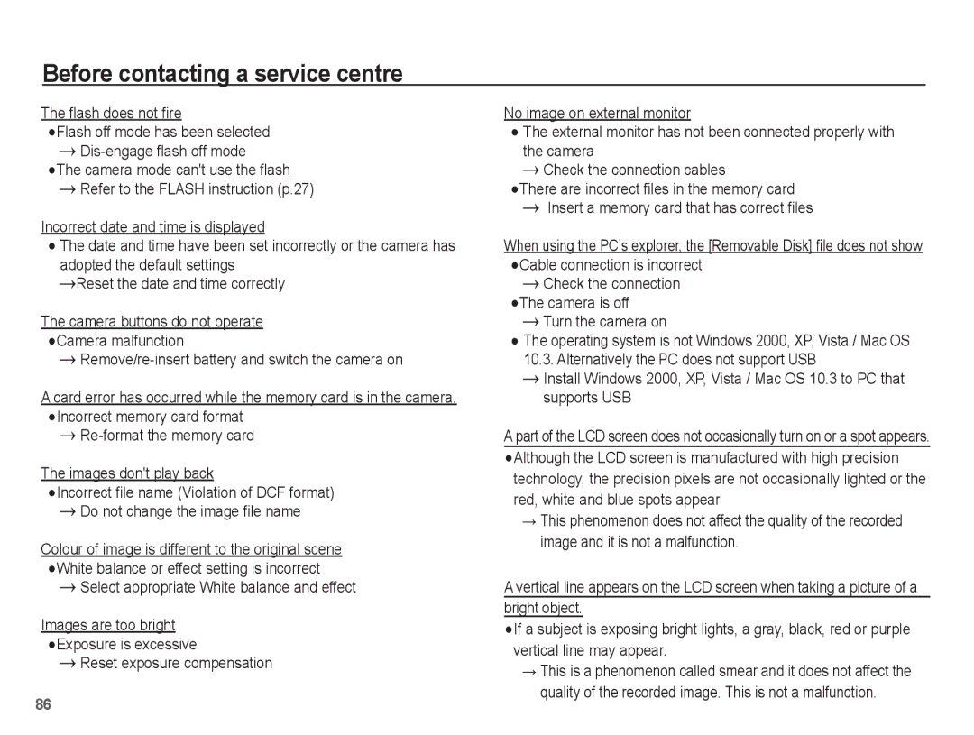 Samsung ST50 user manual Turn the camera on, Check the connection The camera is off 