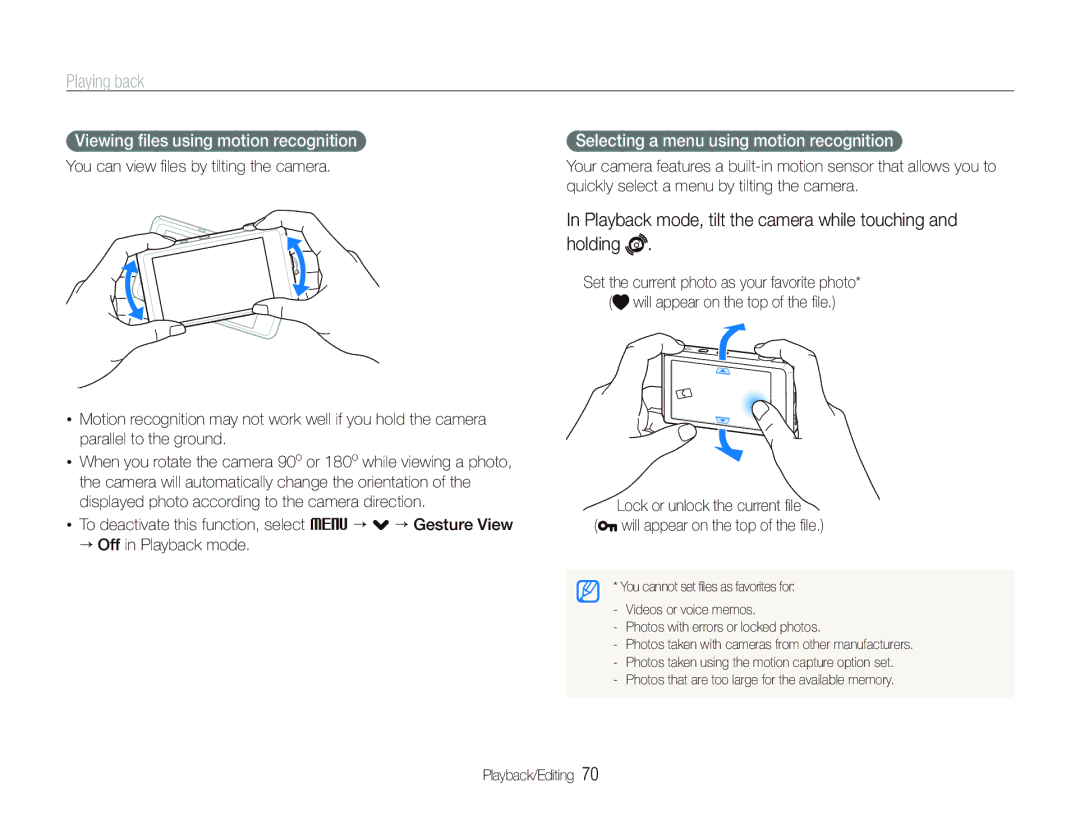 Samsung ST600 user manual Playing back, Playback mode, tilt the camera while touching and holding 