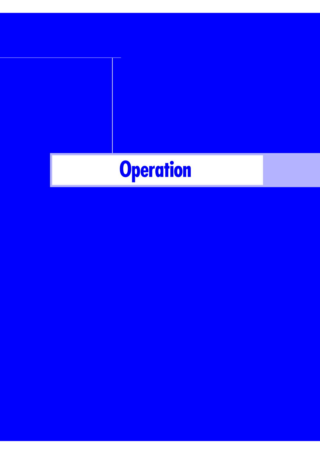 Samsung ST50L2HD, ST61L2HD instruction manual Operation 