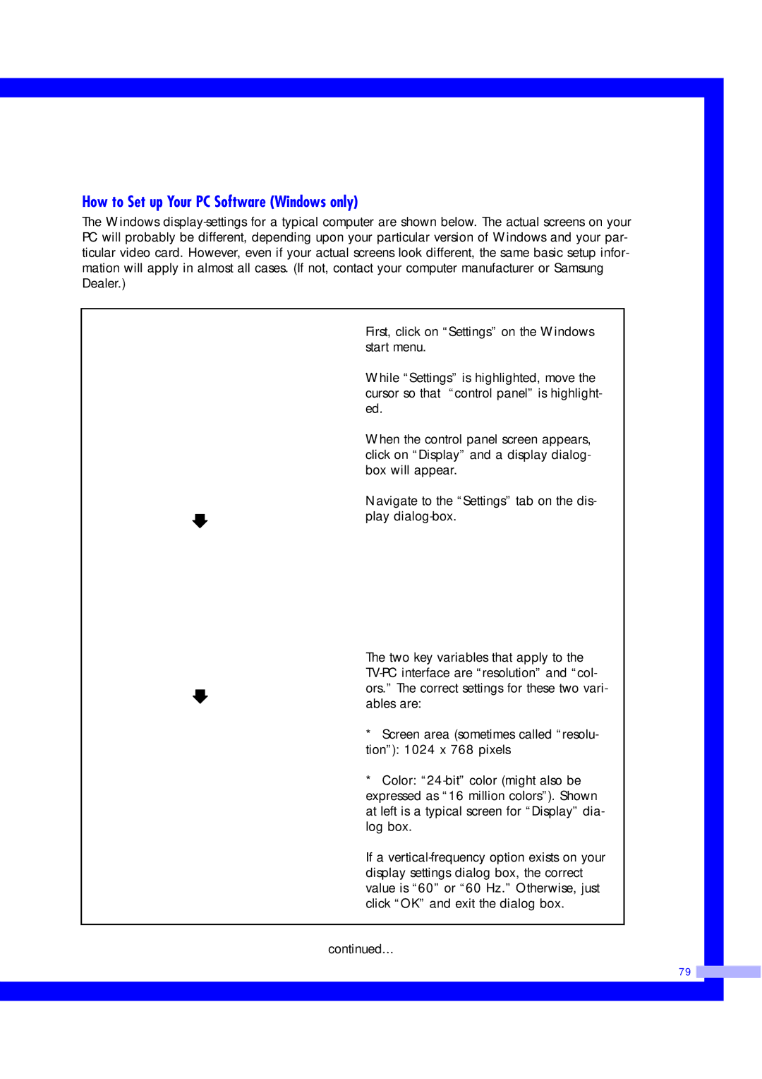 Samsung ST50L2HD, ST61L2HD instruction manual How to Set up Your PC Software Windows only 