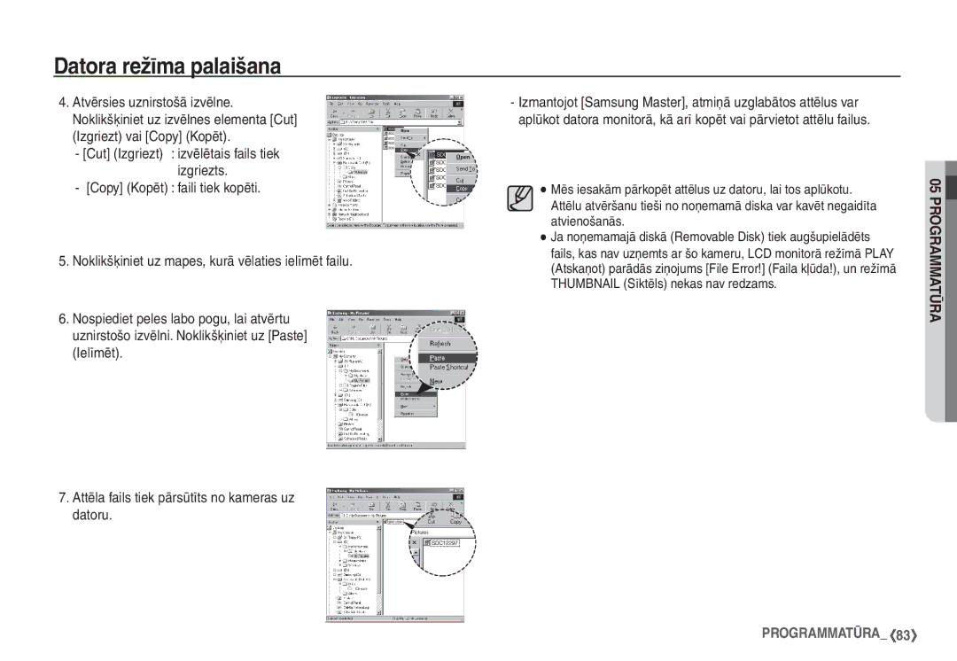 Samsung STC-S1050B manual Datora režīma palaišana 