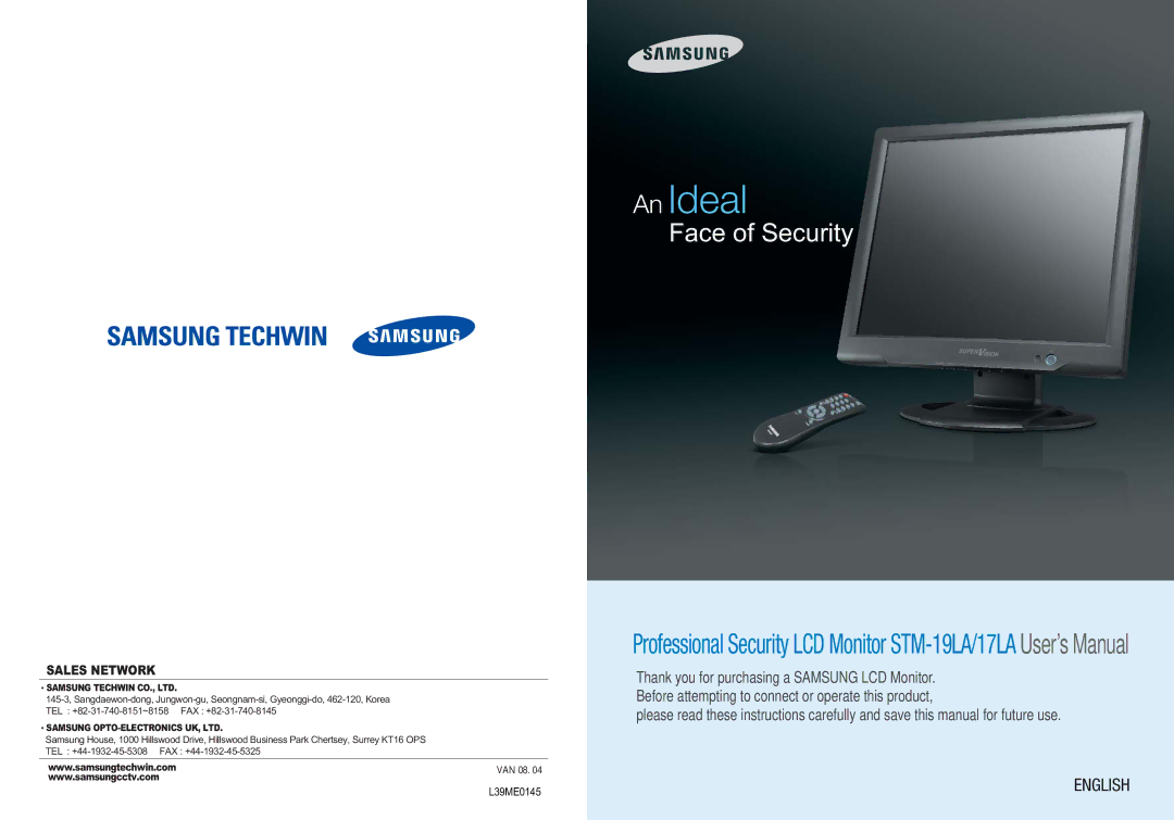 Samsung STM-19LA/17LA user manual An IdealIdeal 