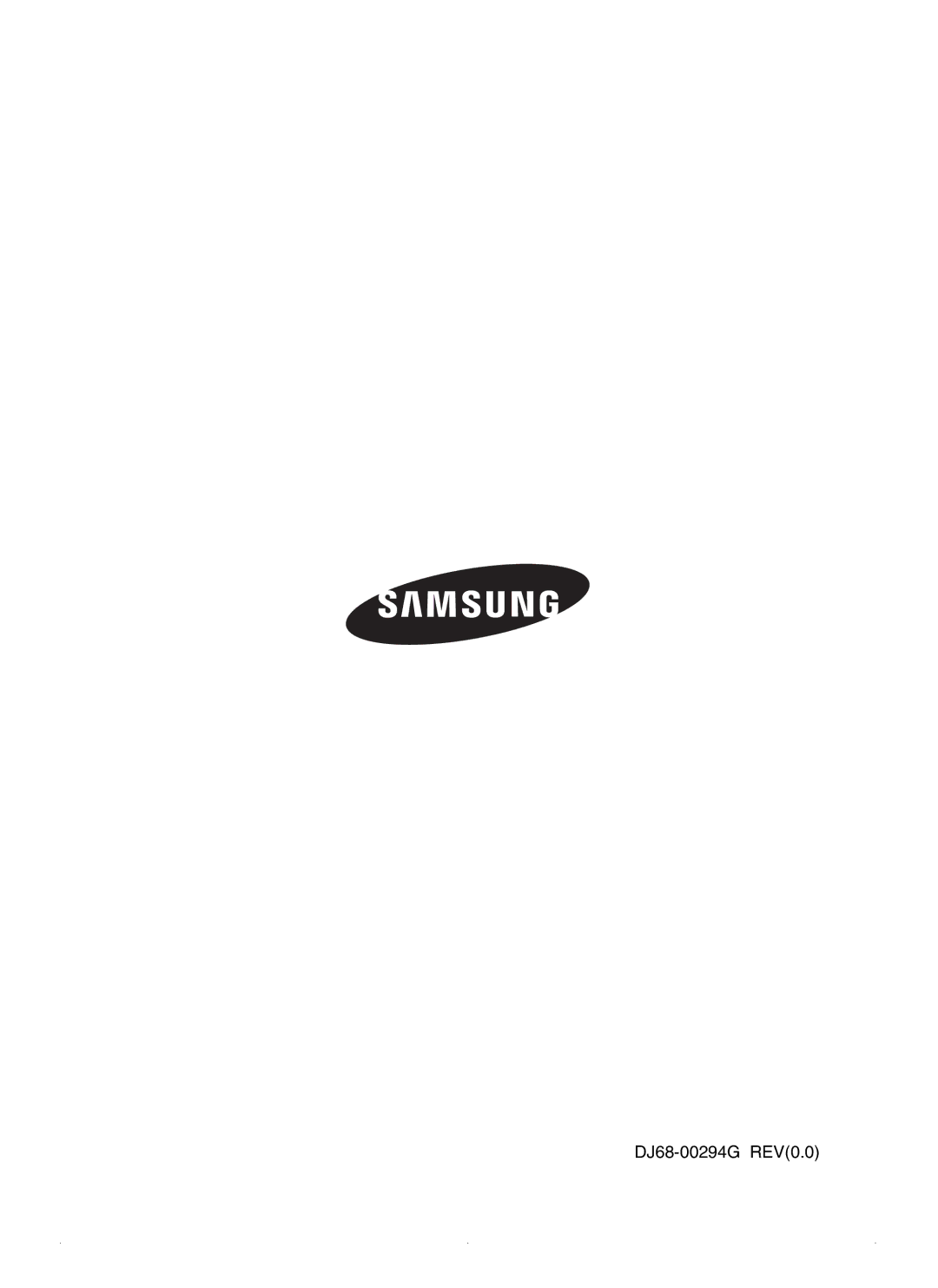 Samsung SU-2930 Series important safety instructions DJ68-00294G REV0.0 